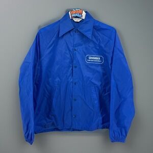 Vintage 80s-90s Glenfiddich Scotch Whisky Coach Jacket L Blue Bo-Jac Promo